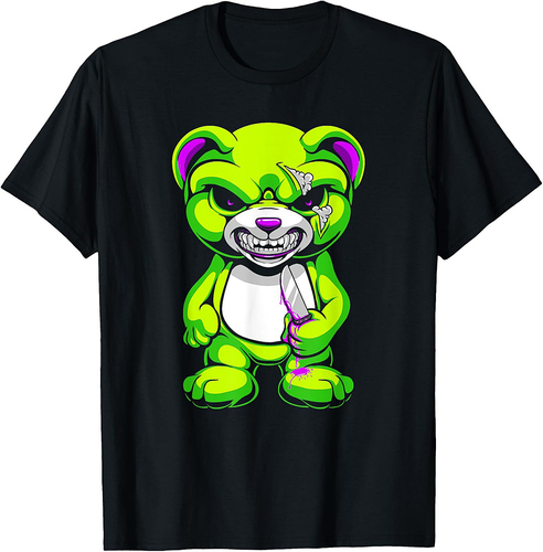 Pastel Goth Teddy Bear Shirt Halloween Bear Horror T-Shirt