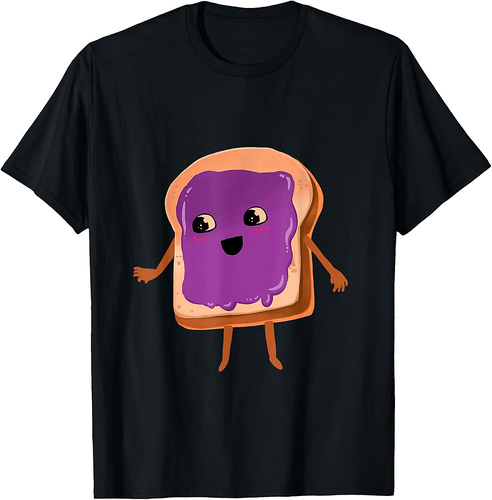 Peanut Butter and Jelly Costume Halloween Matching Couple T-Shirt