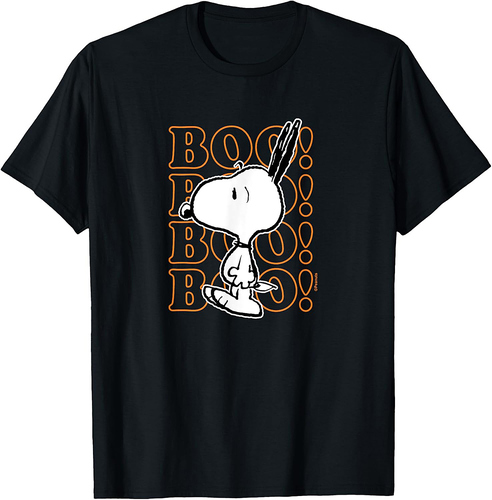 Peanuts - Halloween - Boo Snoopy Scared T-Shirt
