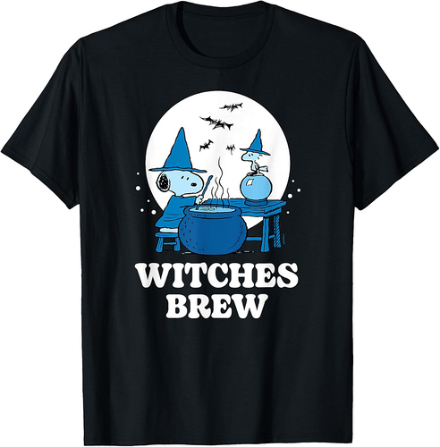 Peanuts - Halloween Snoopy Woodstock Witches Brew T-Shirt