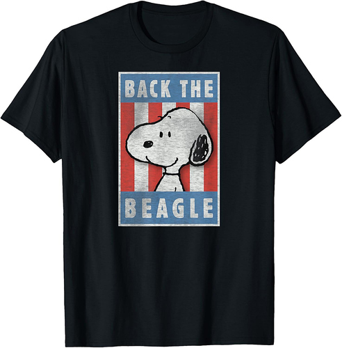 Peanuts Snoopy Back the Beagle Americana T-Shirt