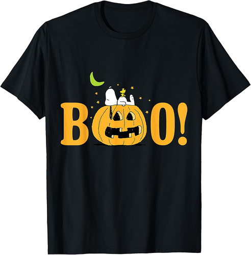 Peanuts Halloween Boo Pumpkin T-Shirt