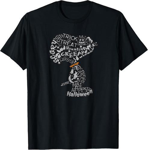 Peanuts Halloween Snoopy Silhouette T-Shirt
