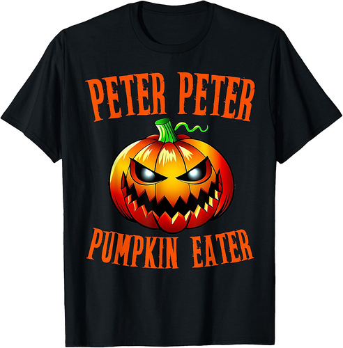 Peter Pumpkin Eater Couples Matching Halloween Costumes T-Shirt