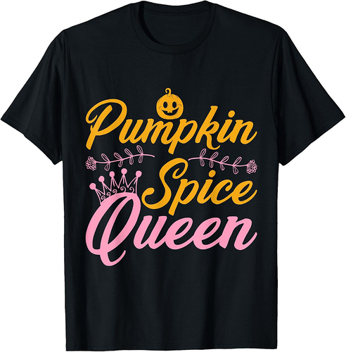 Pumpkin Spice Queen Halloween T-Shirt
