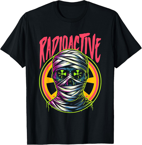 Radioactive Mummy - Vintage Spooky Monster Halloween Costume T-Shirt