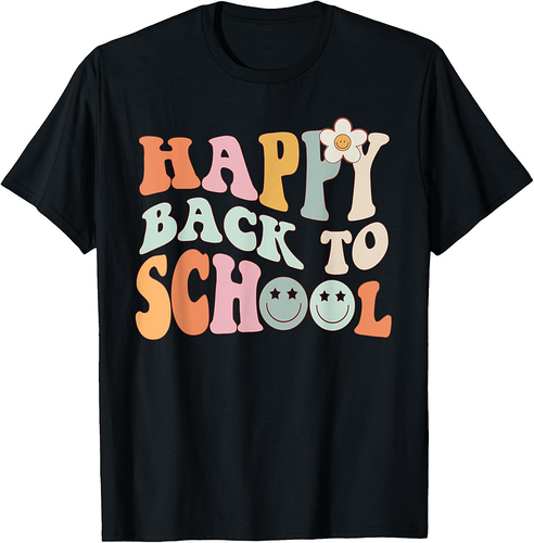 Retro Back To School Teacher Student First Day Of School T-Shirt