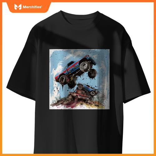 Room Decor for Boys cute Monster Truck T-Shirt