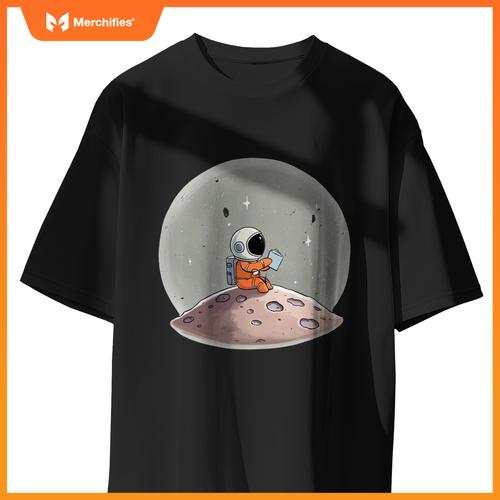 STEM Teacher Astronaut Reading Space Science Tee