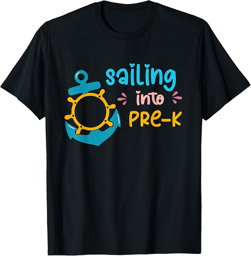 Sailing Into 1st Grade Back to school 2024 Kindergarten T-Shirt