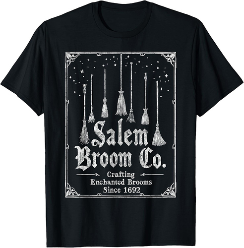 Salem Broom Company 1692 Funny Last Minute Halloween Tee T-Shirt