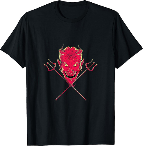 Scary Halloween Gift Spooky Devil Halloween T-Shirt