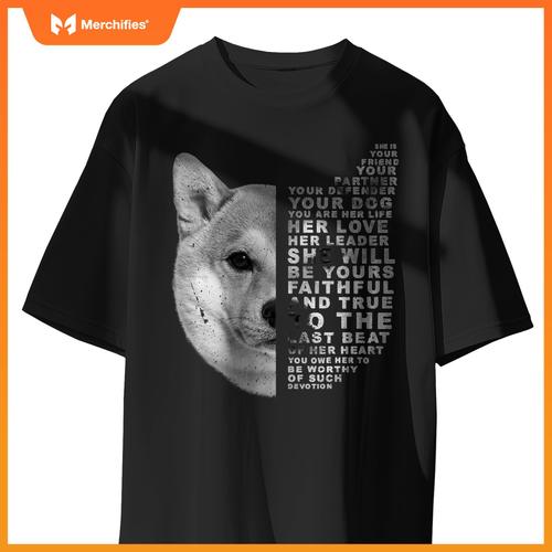 She Is Your Friend Your Partner Your Dog Shiba Inu Fox Dogs T-Shirt
