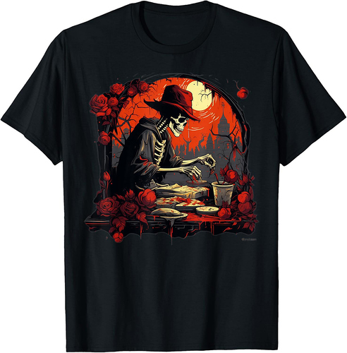 Skeleton Reaper T-Shirt for Men Women T-Shirt
