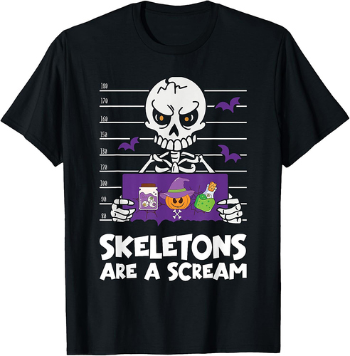 Skeletons Are a Scream Halloween T-Shirt
