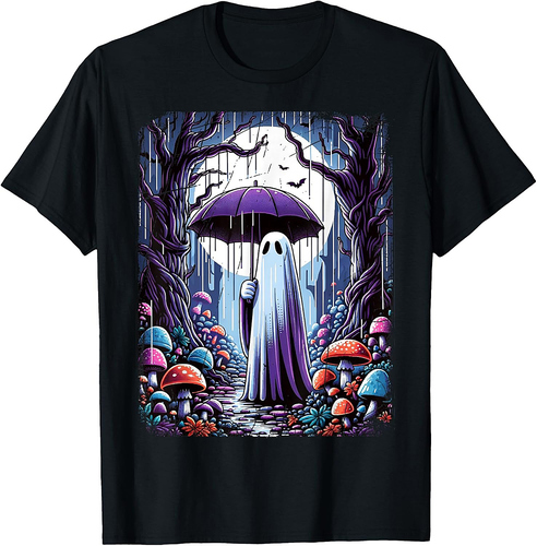 Spooky Cottagecore Ghost Halloween Outfit And Funny Costume T-Shirt