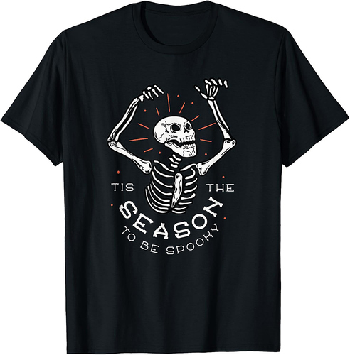 Spooky Halloween Skeleton Scary Creepy T-Shirt