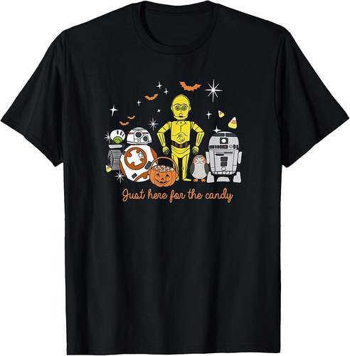 Star Wars Group Shot Halloween Here For The Candy T-Shirt