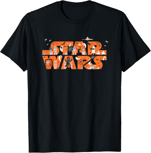Star Wars Halloween Darth Vader Spooky Empire Movie Logo T-Shirt