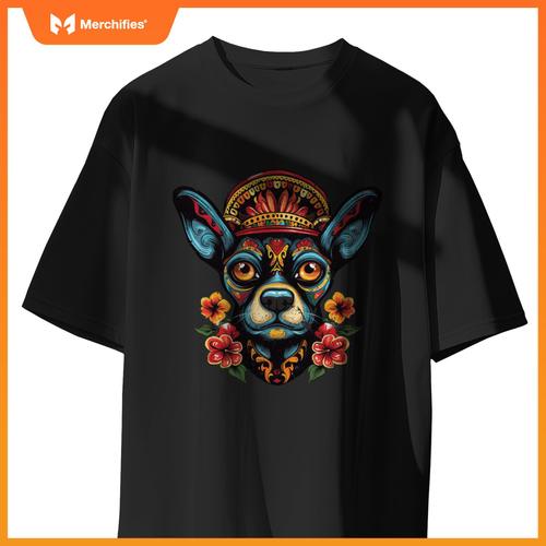 Sugar Skull Dog Dia De Los Meowtos Muertos Day of the Dead T-Shirt