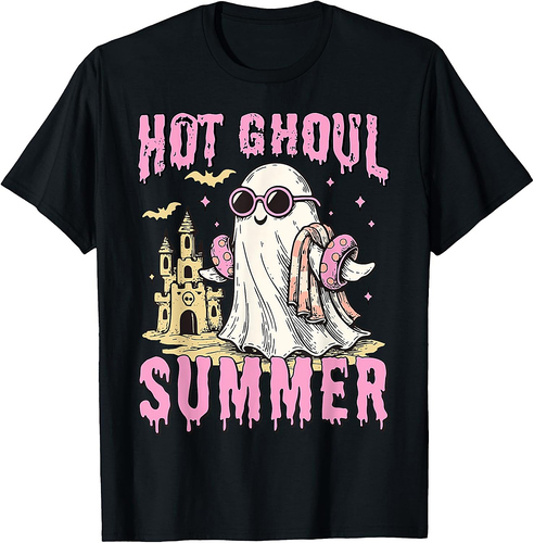Spooky Nurse Ghost Retro Groovy Halloween Women Girls Kids T-Shirt