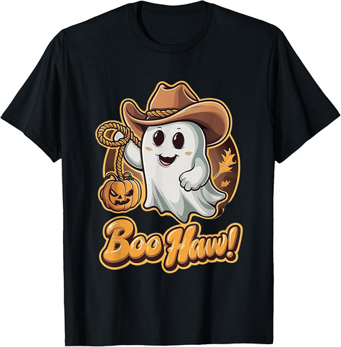 Sweet Halloween motif, ghost pumpkin, trick and treat T-Shirt