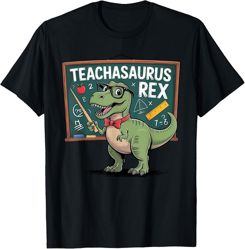 Teachasaurus Rex Dinosaur Educator Teachers Back to School T-Shirt