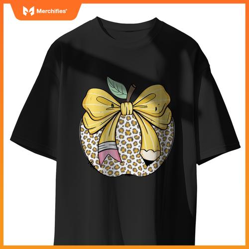 Teacher Coquette Pencil Bow And Apple Teacher