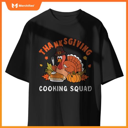 Thanksgiving Cooking Squad Team Turkey Chef Thanksgiving T-Shirt