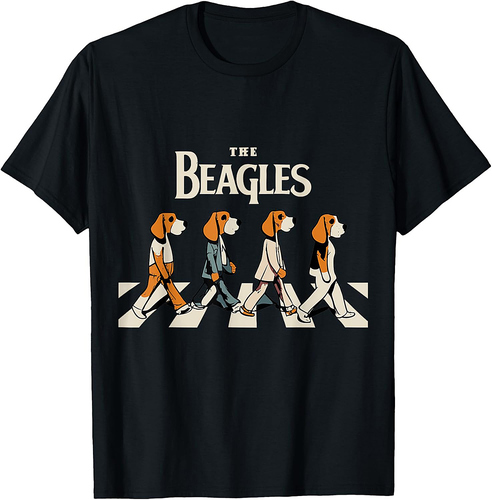 The Beagles Cover Funny Cute Vintage Beagle Dog Lover T-Shirt