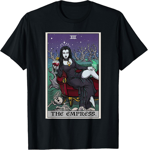 The Empress Tarot Card Halloween Vampire Gothic Horror Witch T-Shirt