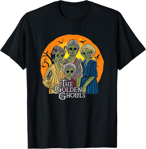 The Golden Ghouls Funny Halloween T-Shirt
