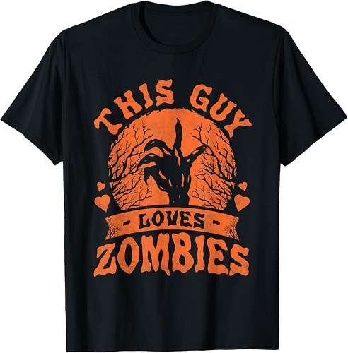 This Guy Loves Zombies, Halloween T-Shirt