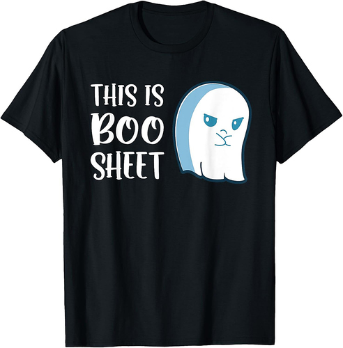 This Is Boo Sheet Funny Halloween Sayings T-Shirt T-Shirt