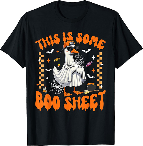This Is Some Boo Sheet Cool Goose Funny Halloween Men Boys T-Shirt