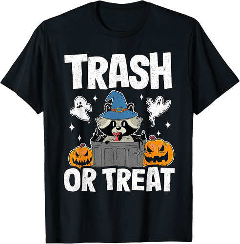 Trash Or Treat Racoon Raccoon Halloween T-Shirt
