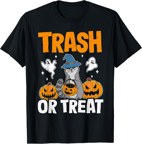 Trash Or Treat Racoon Raccoon Halloween T-Shirt