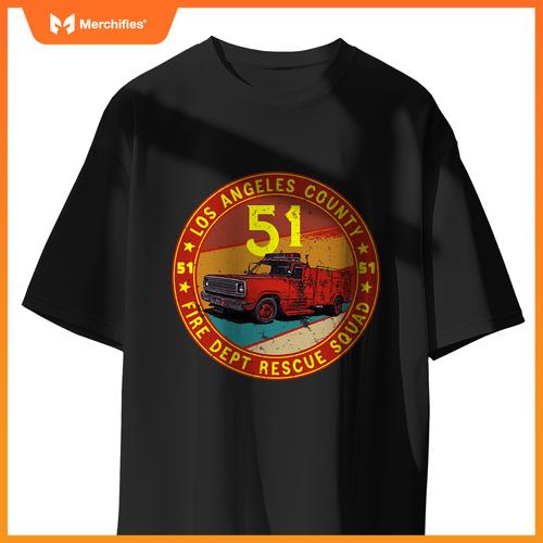 Truck Side 51 Emergency Squad Logo Essential emergency 51 T-Shirt