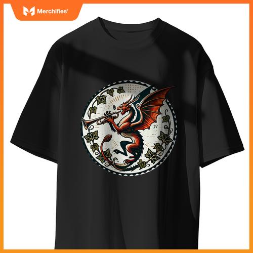 Trumpet Dragon Illustration Trumpeter Dragons Art