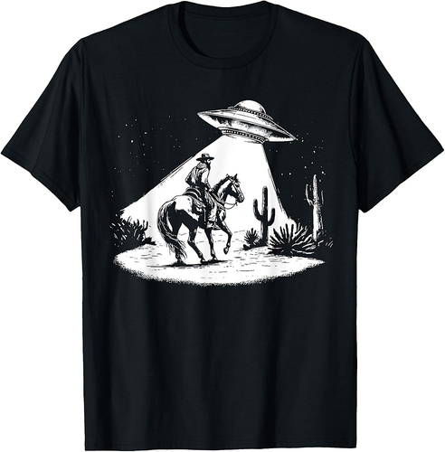 UFO Howdy Alien Cowboy Halloween Costume Ufo Western T-Shirt