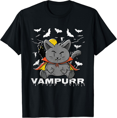 Vampurr, Cat Vampire Halloween T-Shirt