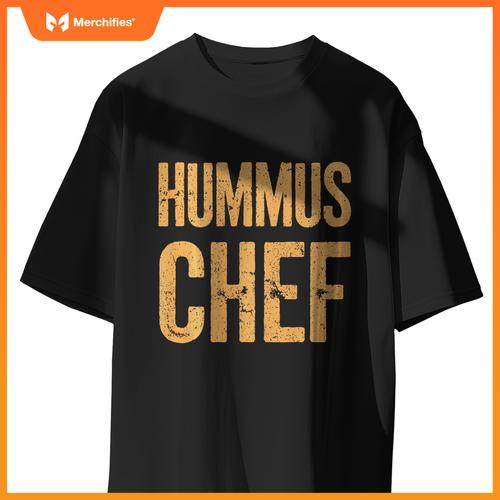 Vegetarian Hummus Chef Cooking Vegan Food T-Shirt