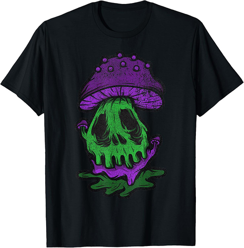Vintage Psychedelic Monster Mushroom Halloween Trip Costume T-Shirt