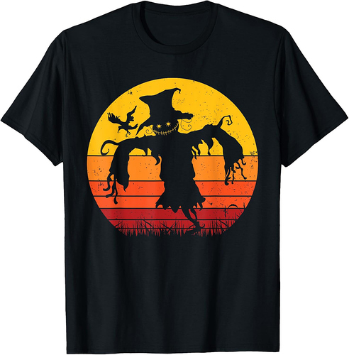 Vintage Scarecrow Shirt Halloween Costume Retro Scarecrow T-Shirt