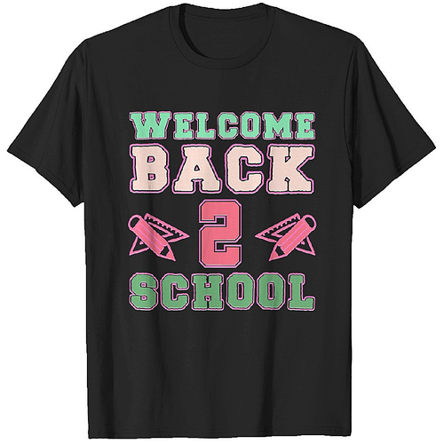 Welcome Back To School - Typography Back To School T Shirts Heavyweight T-shirt Men