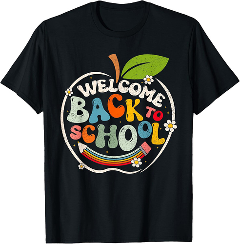 Welcome Back To School Retro First Day of School Teacher T-Shirt