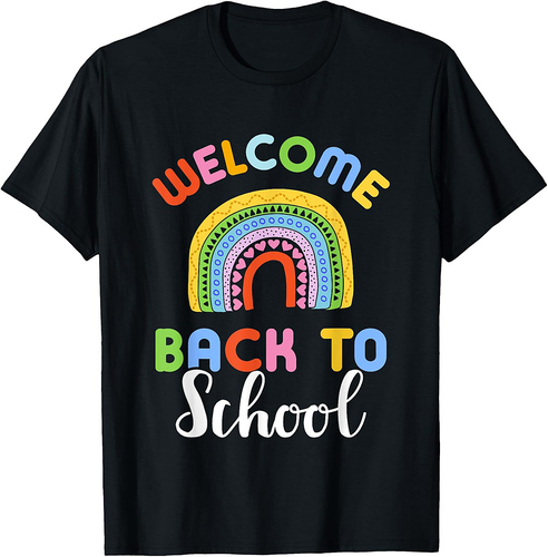 Back to School Rainbow Teacher & Student T-Shirt