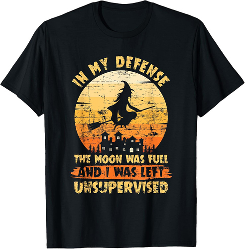 Witchcraft Witch Broom Gift Scary Witch Halloween T-Shirt