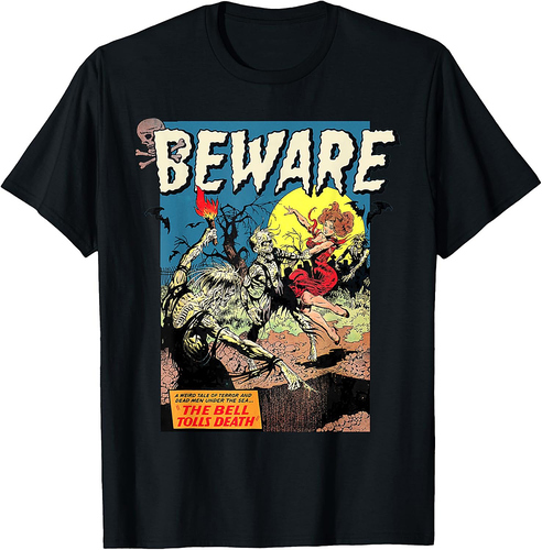 Zombie Movie Horror Poster Tee Vintage Comic Book Graphic T-Shirt