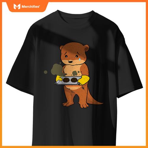 Baking Gone Wrong  Otter Chef Culinary Baker Cook T-Shirt